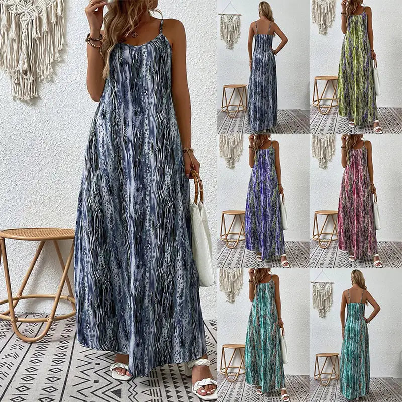 Robe pour femme élégance fluide en quatre nuances